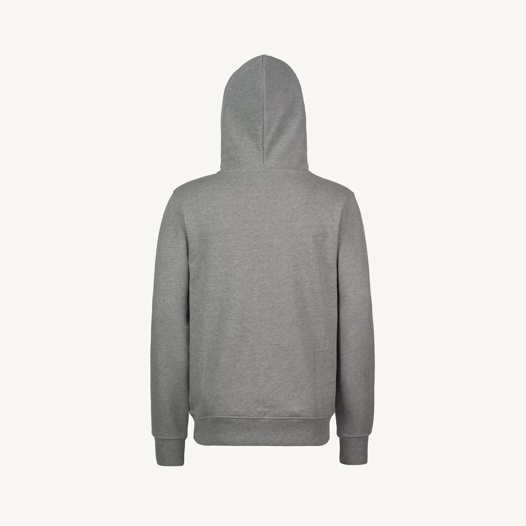 Grey Marl Regular Zipped Hoodie. - Image 4