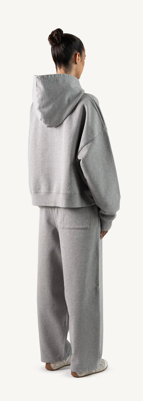Grey Marl Straight-Leg Baggy Sweatpants. - Image 5