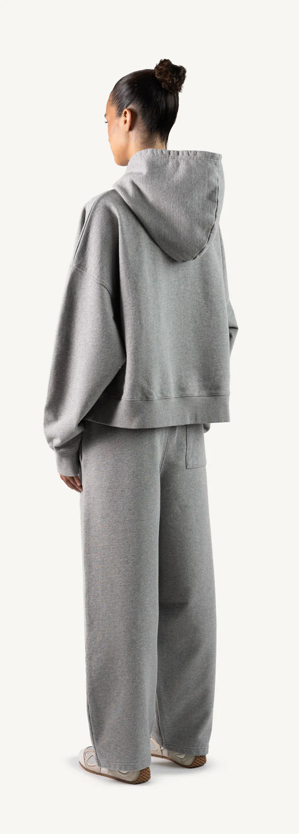 Grey Marl Straight-Leg Baggy Sweatpants. - Image 7