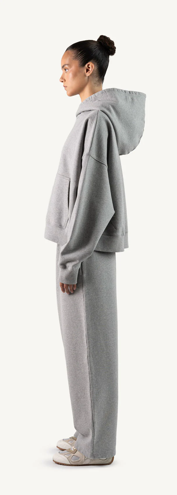 Grey Marl Straight-Leg Baggy Sweatpants. - Image 8