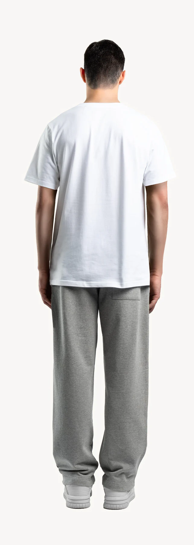 Grey Marl Straight-Leg Relaxed Sweatpants. - Image 6