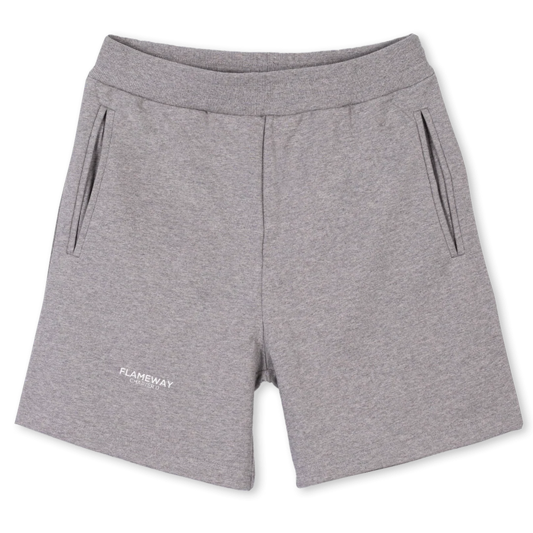 GREY SIMPLE SHORTS Grey Marl Sweatshorts.