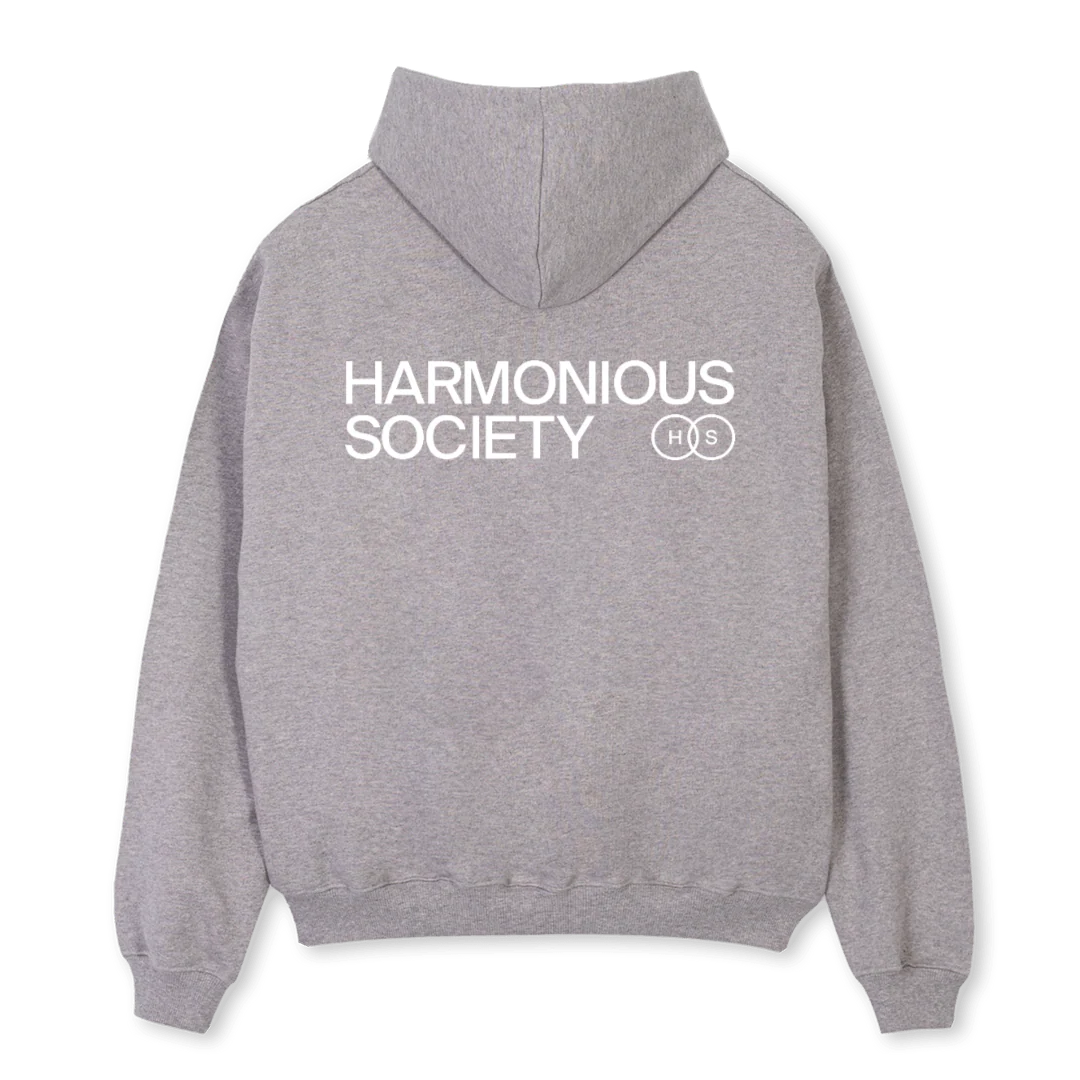 GREYCOREHSHOODIE Grey Marl Oversized Hoodie. - Image 2