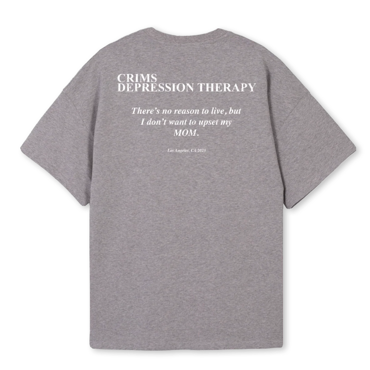 GREYDEPRESS Grey Marl Oversized Tee. - Image 2
