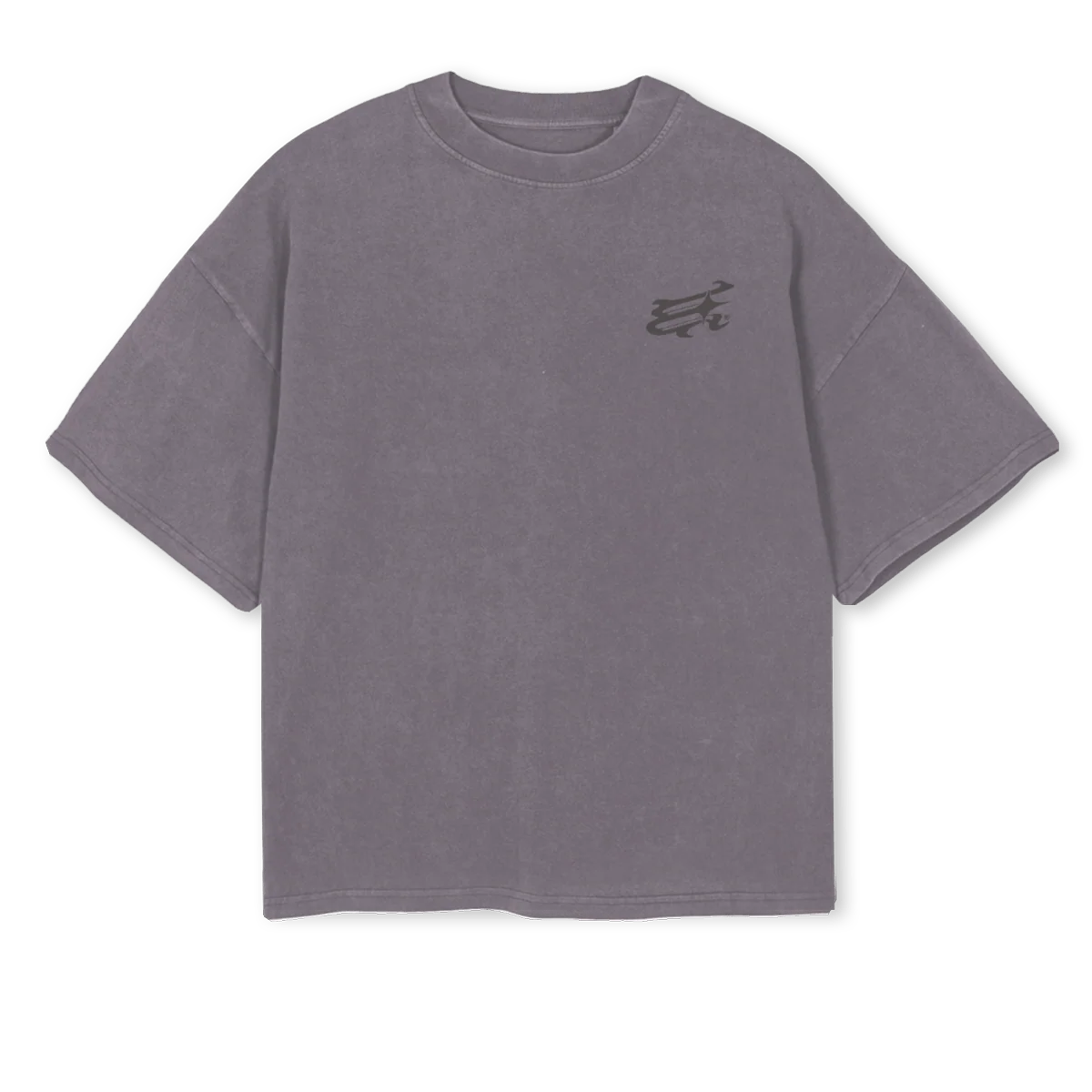GREYESTRELLA Pigment Grey Oversized Boxy Tee.