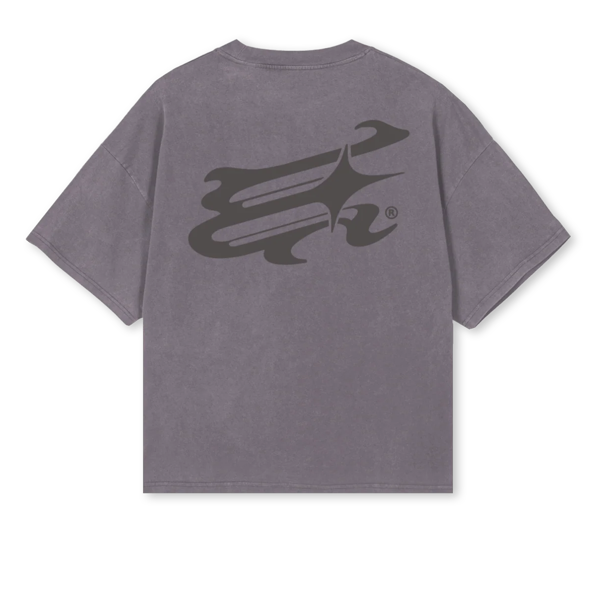 GREYESTRELLA Pigment Grey Oversized Boxy Tee. - Image 2