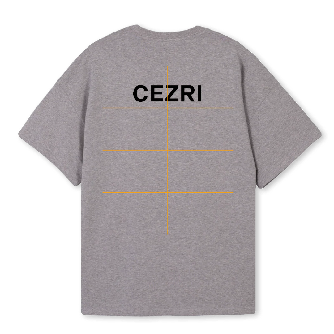 GREYLBLTSHI Grey Marl Oversized Tee. - Image 2