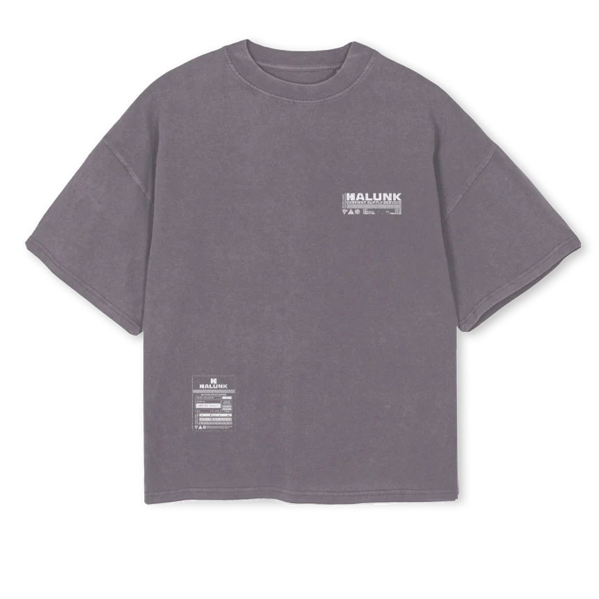 GREYPPTEEE Pigment Grey Oversized Boxy Tee.