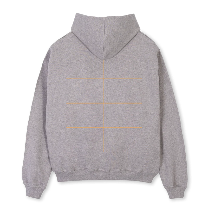 GREYREDONE Grey Marl Oversized Hoodie. - Image 2