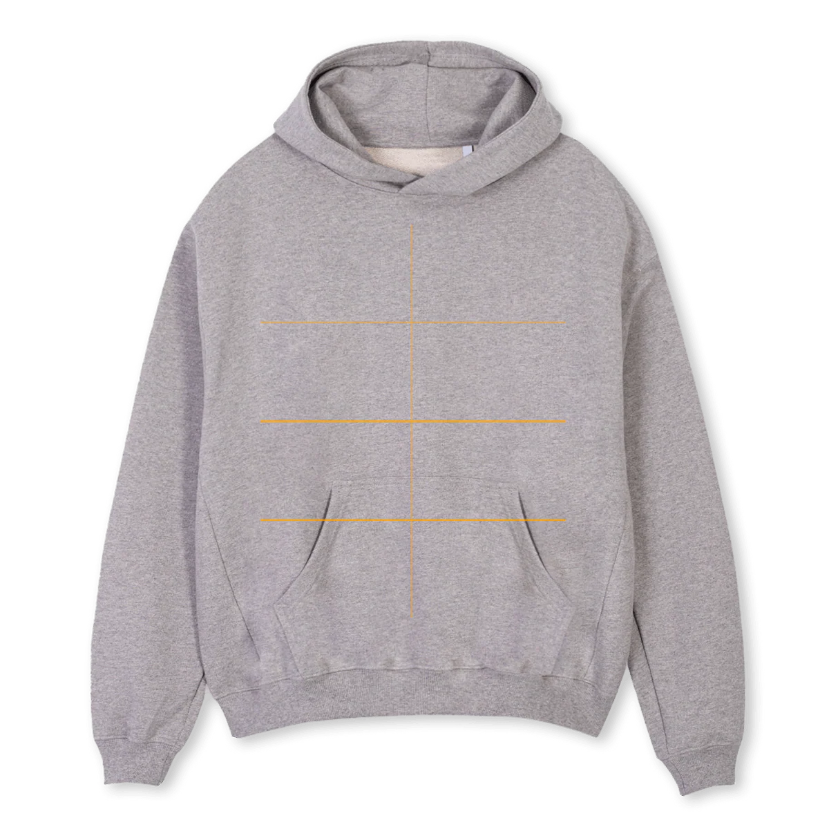 GREYYUKI Grey Marl Oversized Hoodie. - Image 2