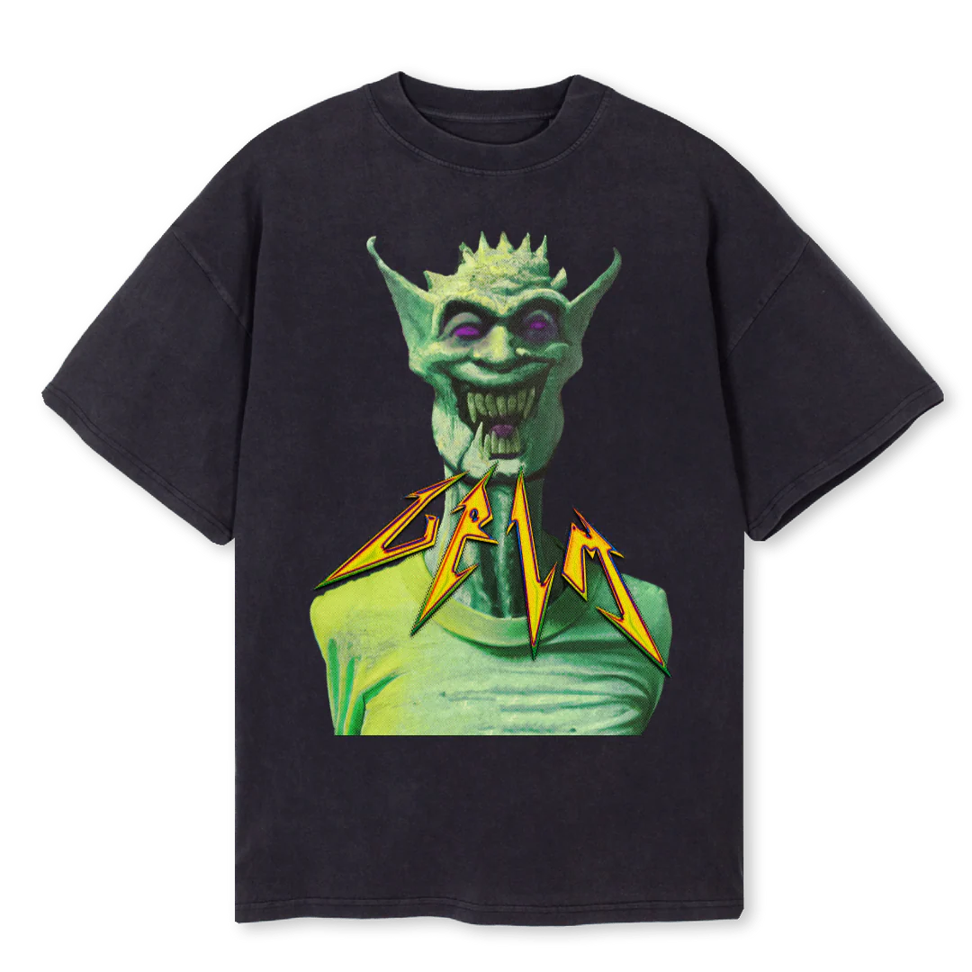 GRIM Vintage Black Oversized Tee.
