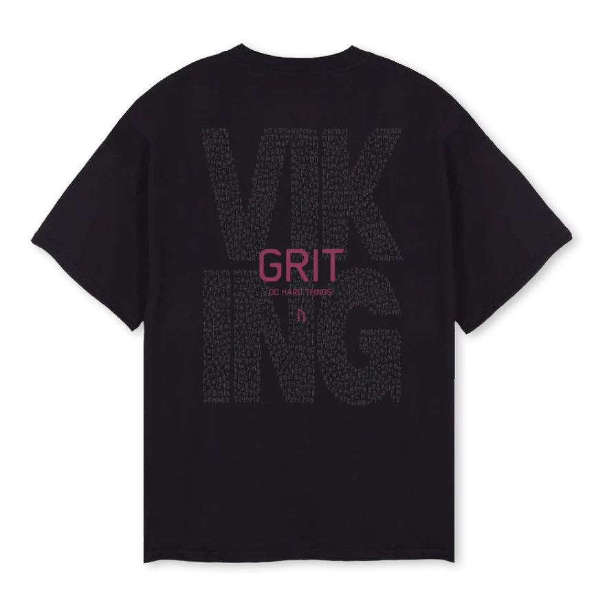 GRIT Black Oversized Tee. - Image 2