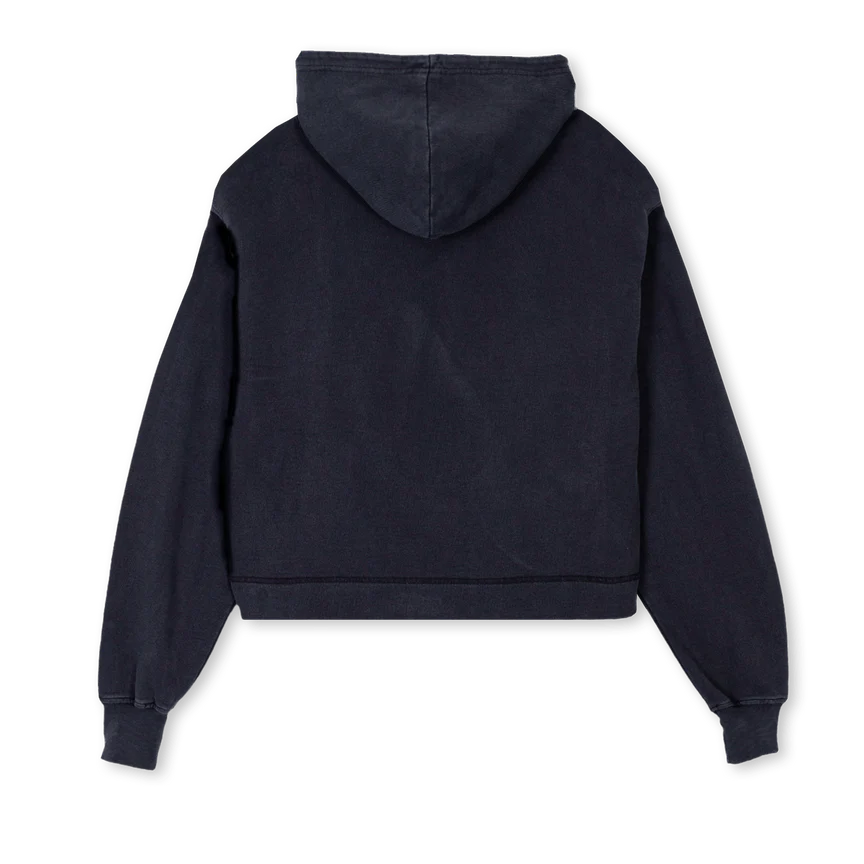 GRLSCLUB Vintage Black Cropped Hoodie. - Image 2