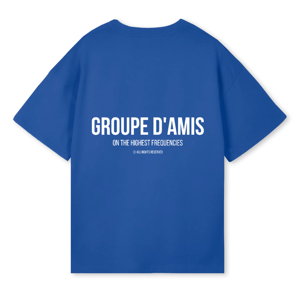 GROUPE DAMIS Cobalt Blue Oversized Tee. - Image 2