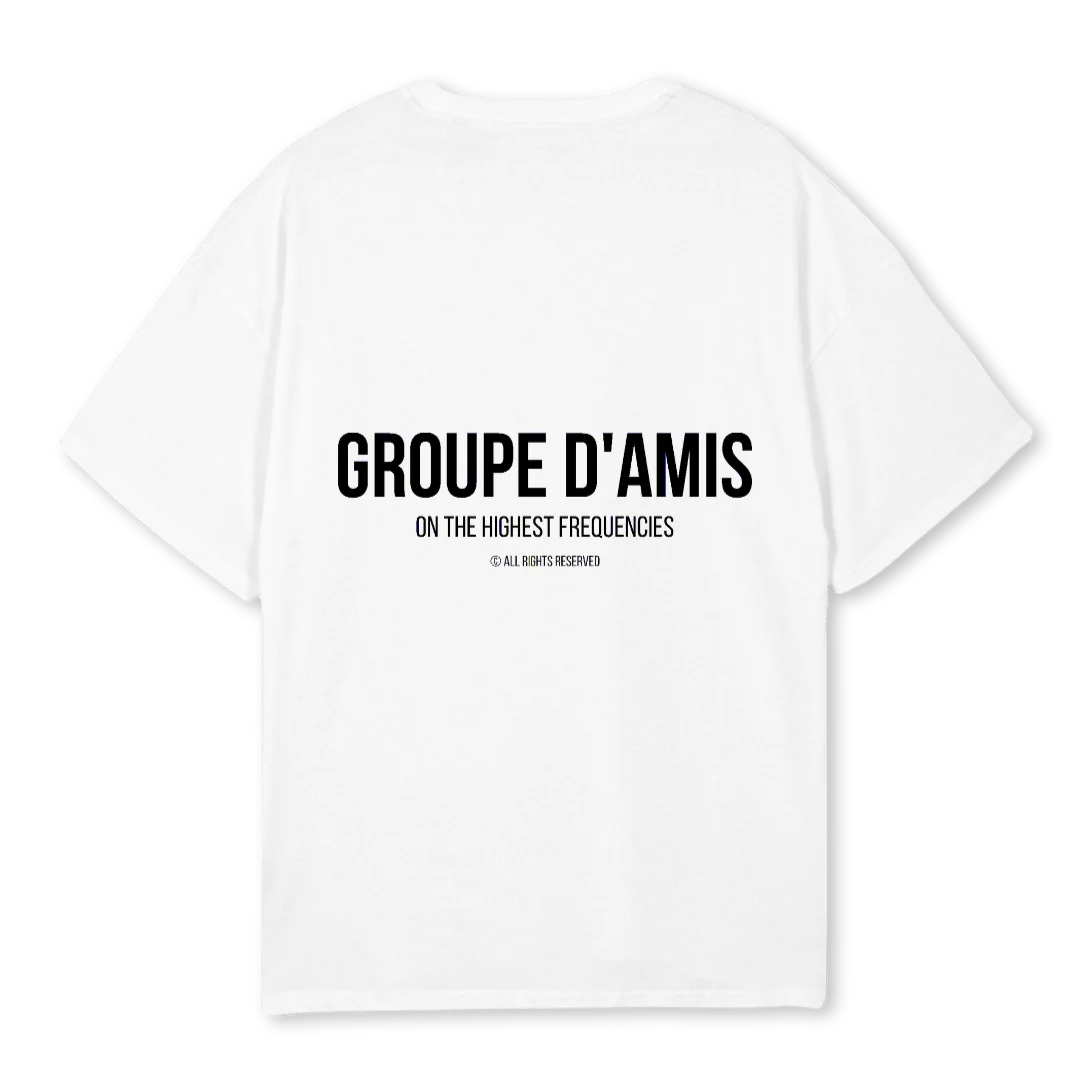 GROUPE DAMIS White Oversized Tee. - Image 2