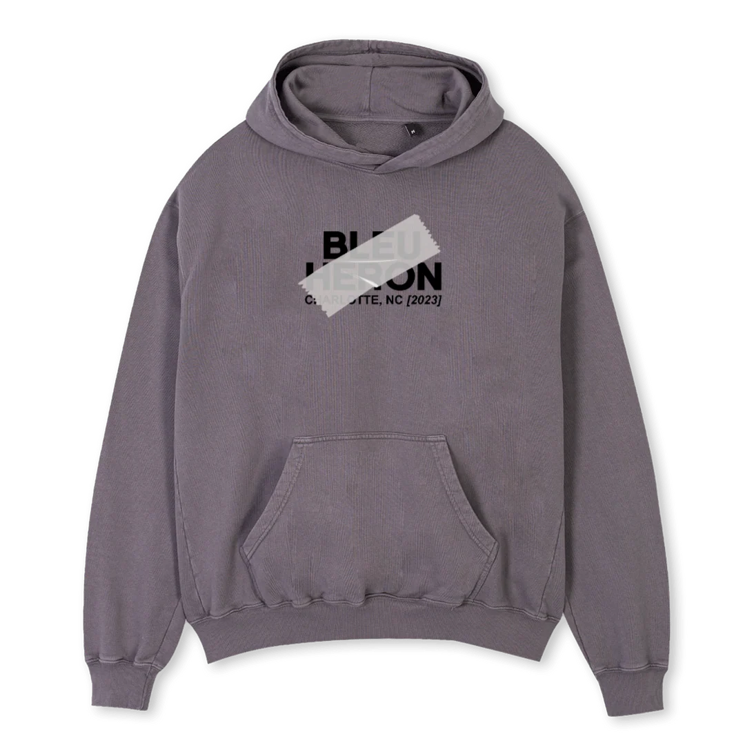 GRTAPE Pigment Grey Oversized Hoodie.