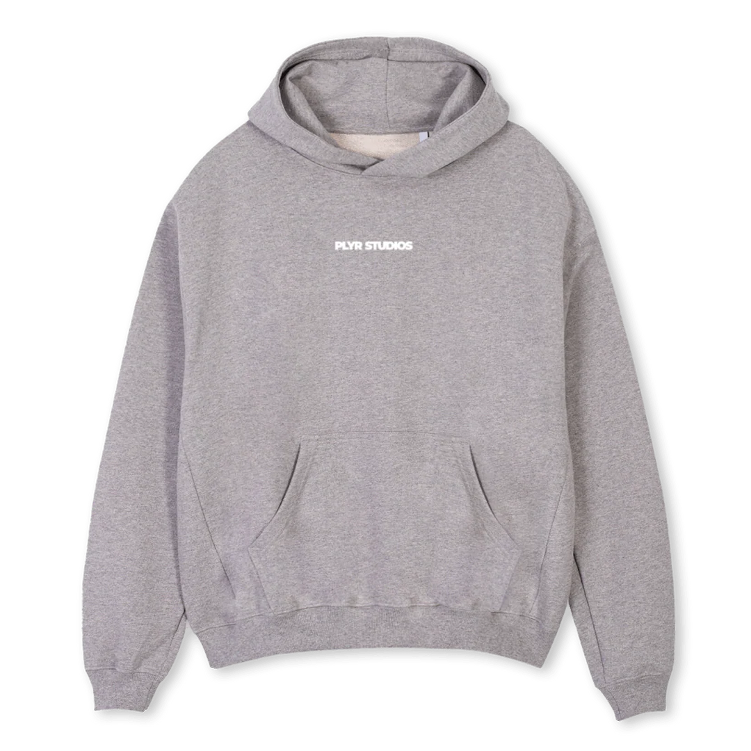 MICHEL GRA_GM Grey Marl Oversized Hoodie