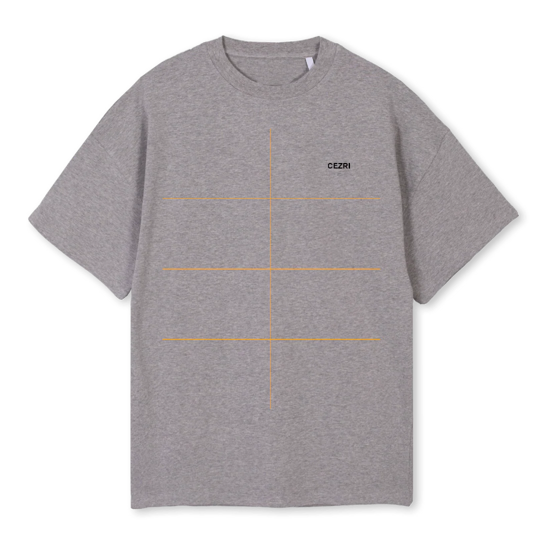 GRYTSHI Grey Marl Oversized Tee.