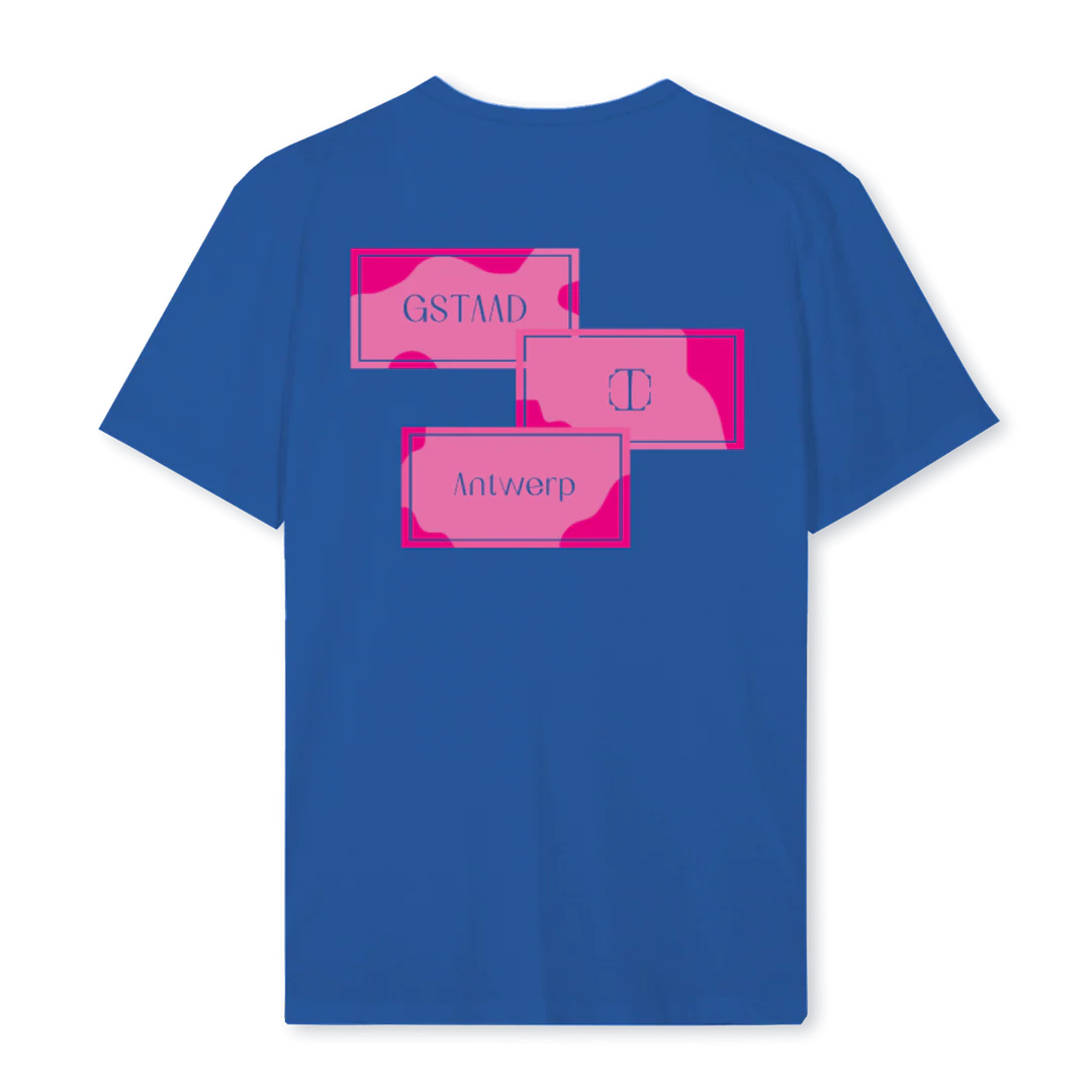 GSTAAD ROZE SHIRT Cobalt Blue Regular Tee.