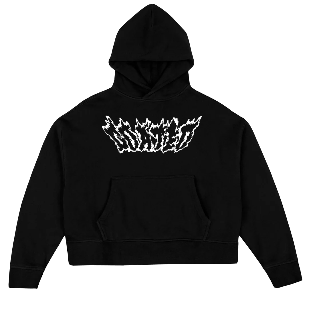 GTD BOXY Black Oversized Boxy Hoodie.