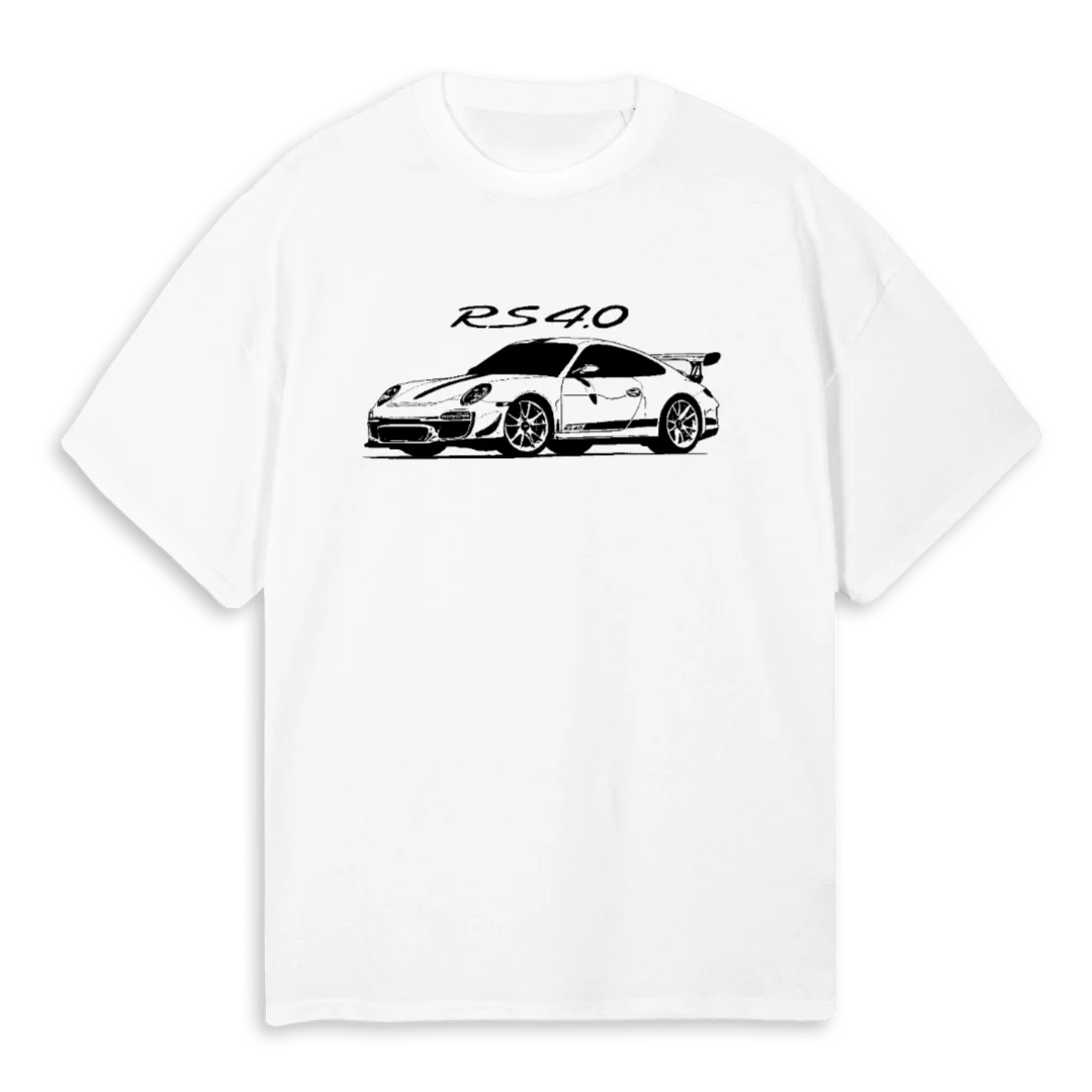 GTRSFOUR White Oversized Tee.