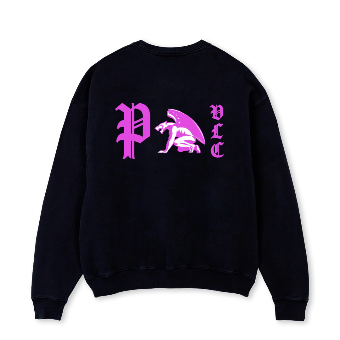 GUARDIAN SWEATSHIRT Black Oversized Crewneck Sweater. - Image 2