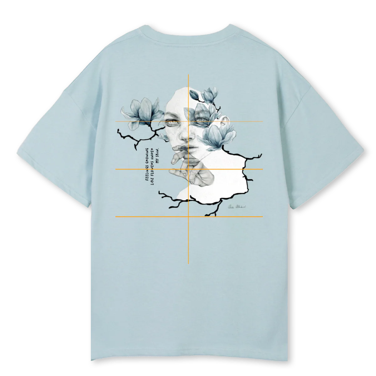 GULLERBLUE Cold Blue Oversized Tee. - Image 2