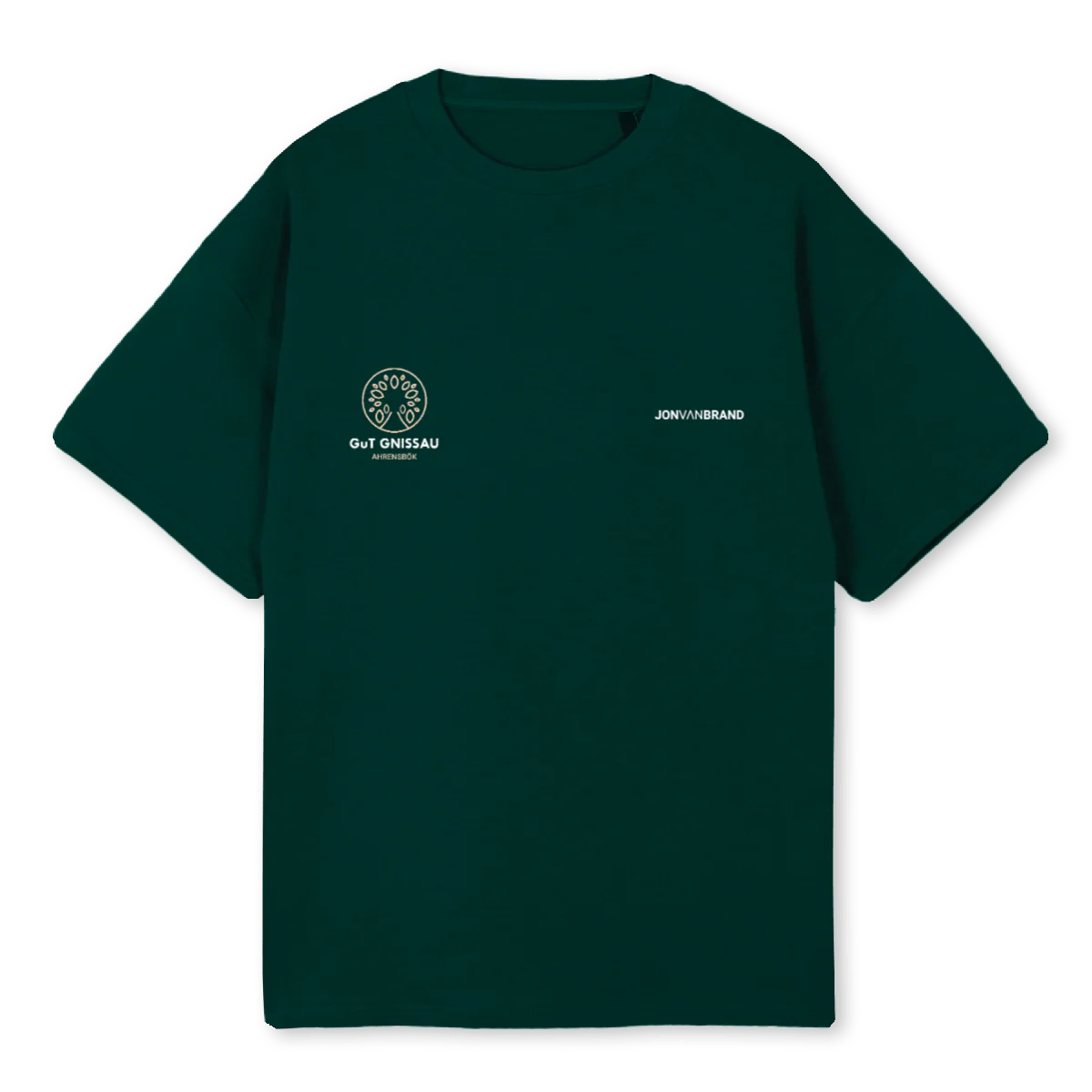 GUTGNISSAUSIZEM Wild Green Oversized Tee.
