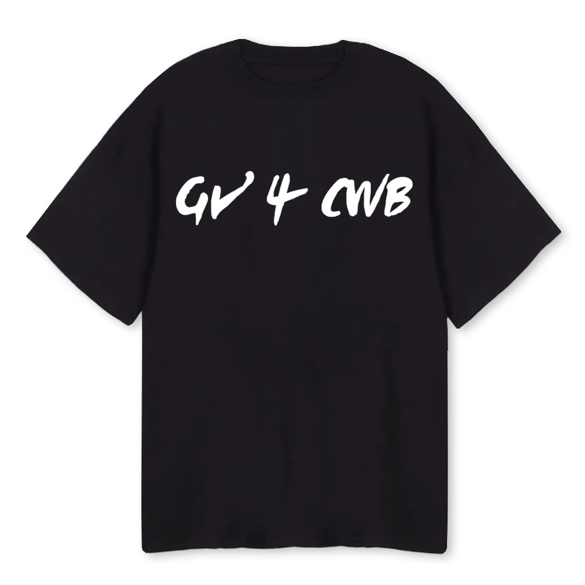 GVFORCWB Black Oversized Tee.