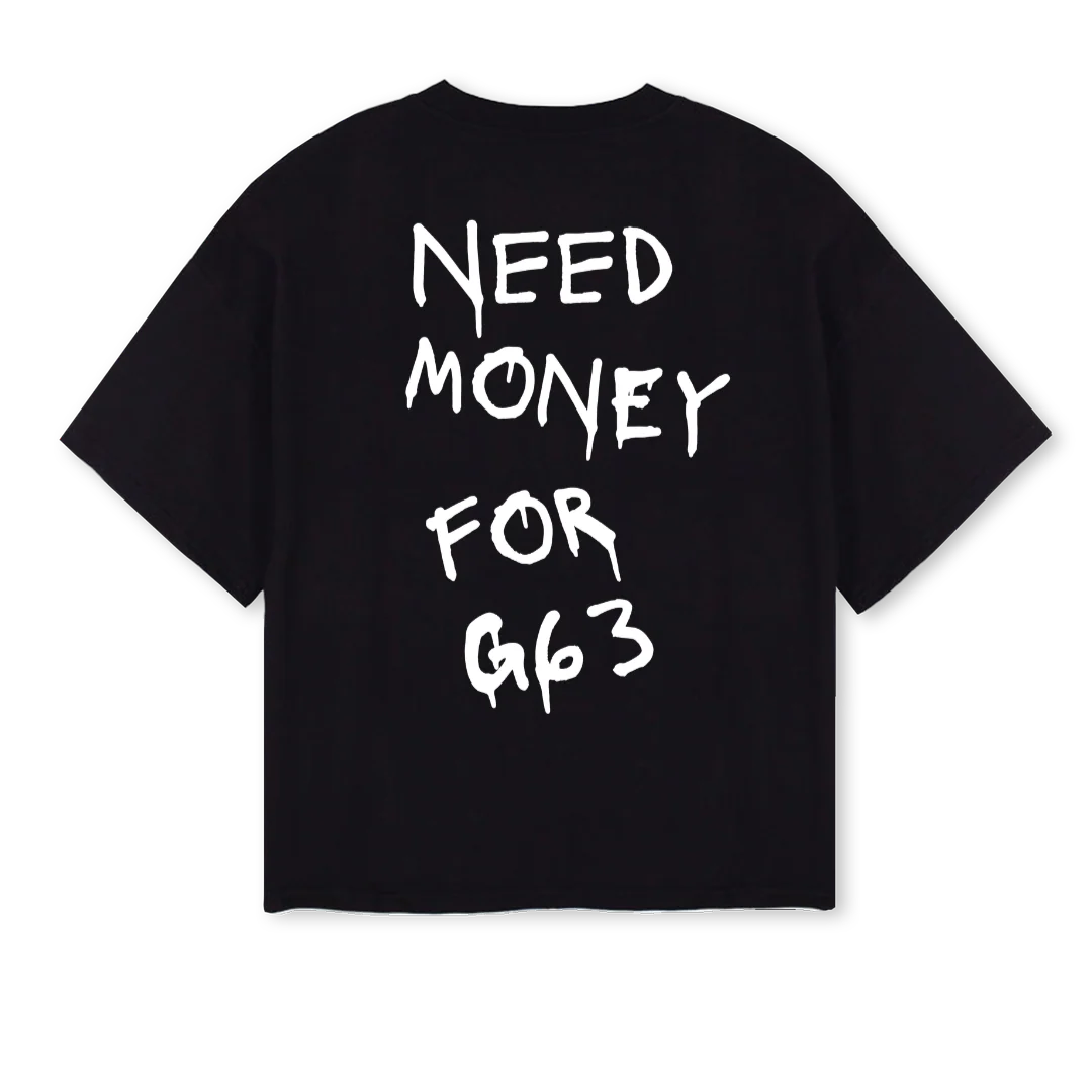 GWAGONBOXYBLACK Black Oversized Boxy Tee. - Image 2