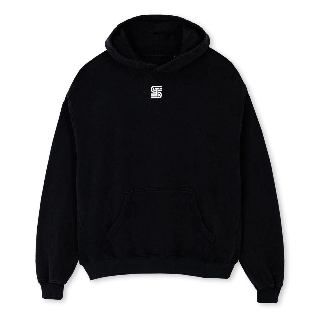 GYM Black Oversized Hoodie.