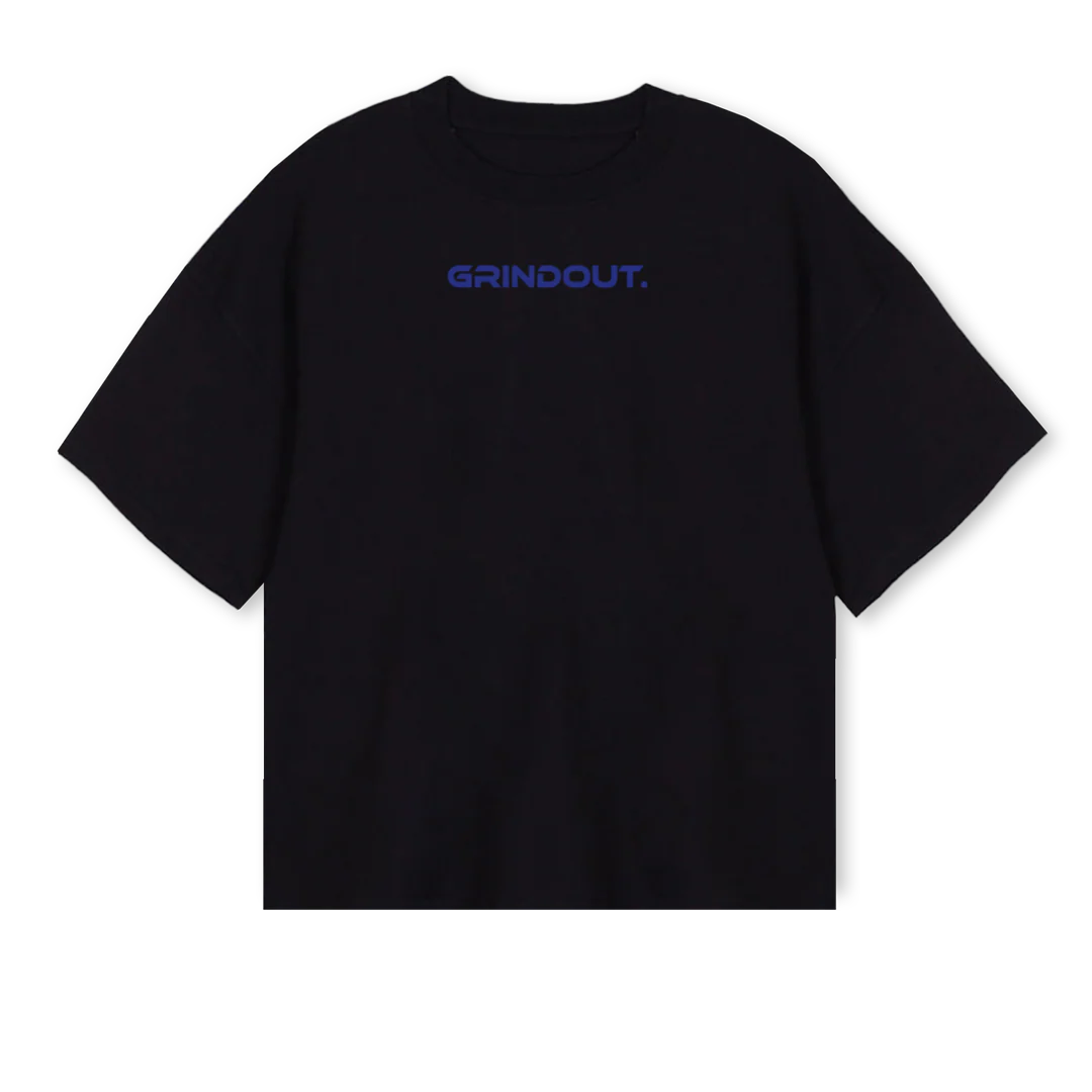 GYMTSHIRT Black Oversized Boxy Tee.
