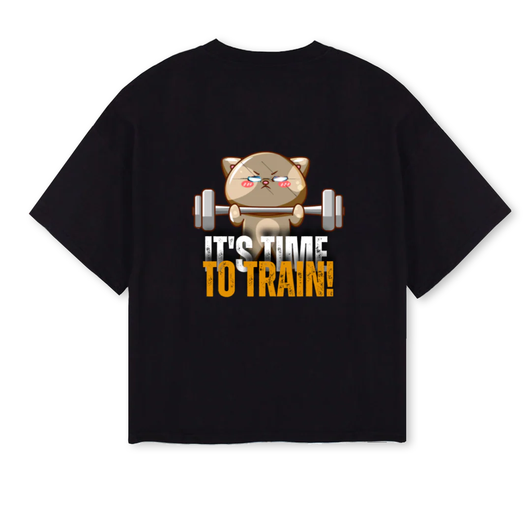 GYMTSHIRT Black Oversized Boxy Tee. - Image 2