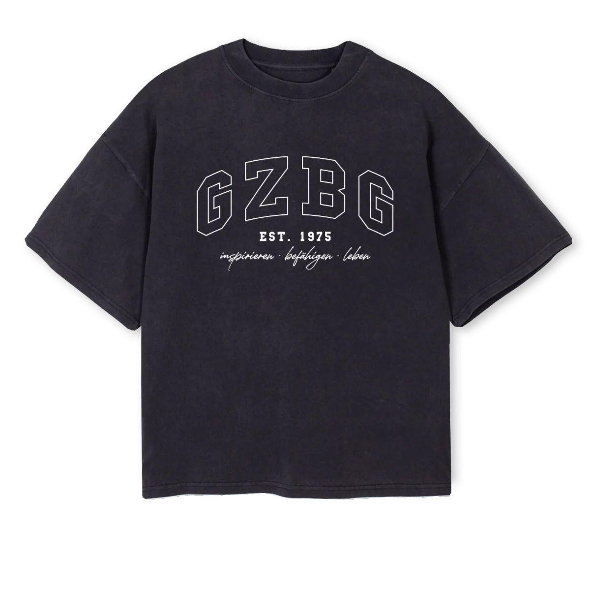 GZBGBOXY Vintage Black Oversized Boxy Tee.