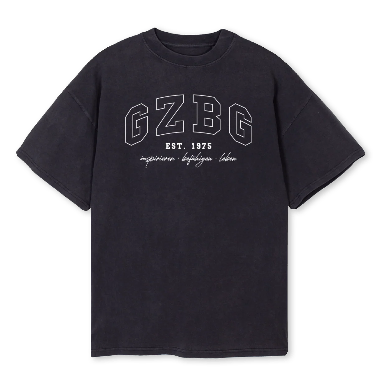 GZLOGOOVER Vintage Black Oversized Tee.
