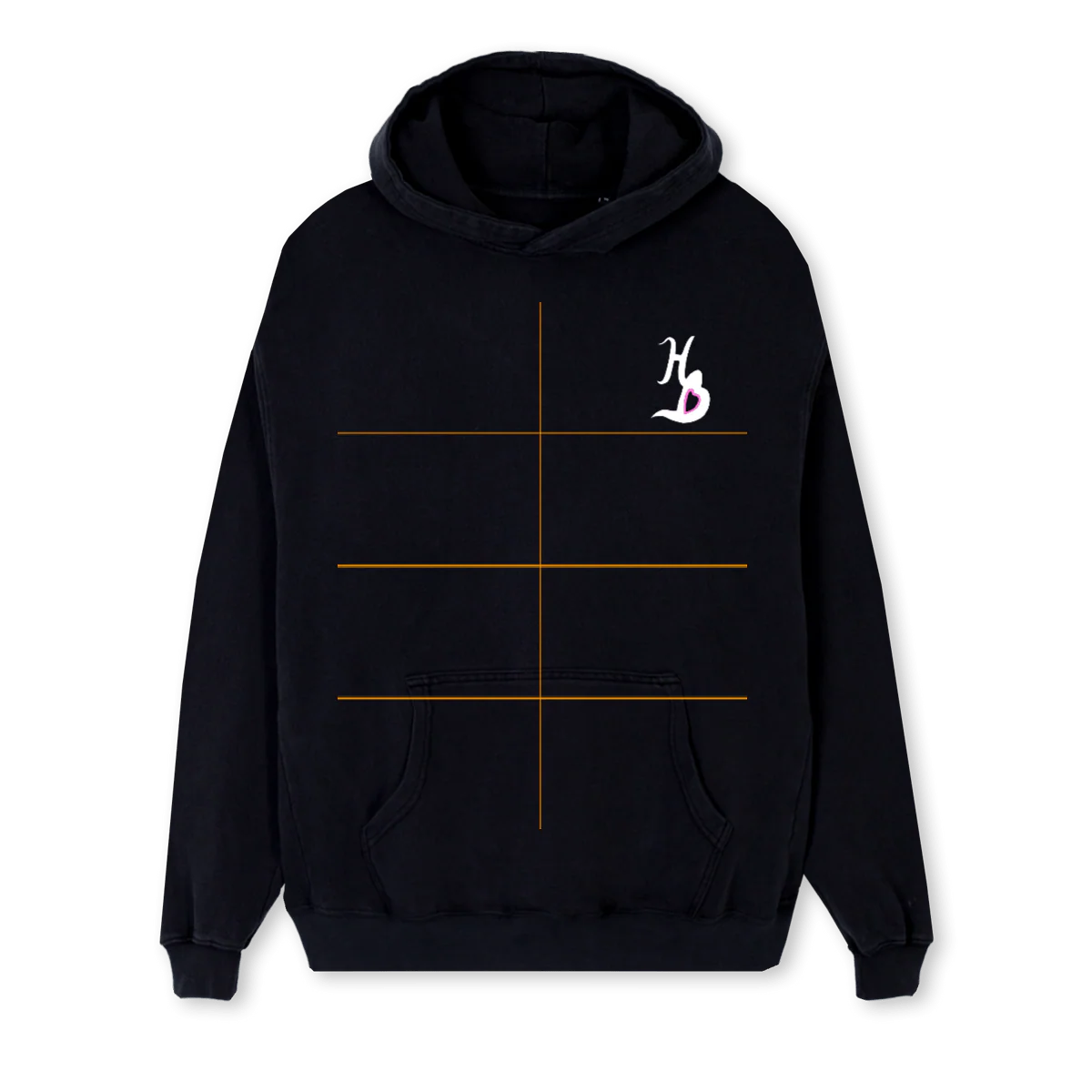 HAIRBITIOUS Black Regular Hoodie.