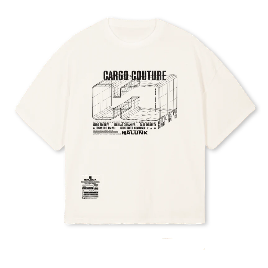 HALUNK CC MERCH VWT Vintage White Oversized Boxy Tee.