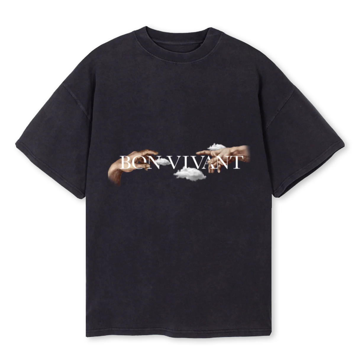 HANDSOFBVG Vintage Black Oversized Tee.