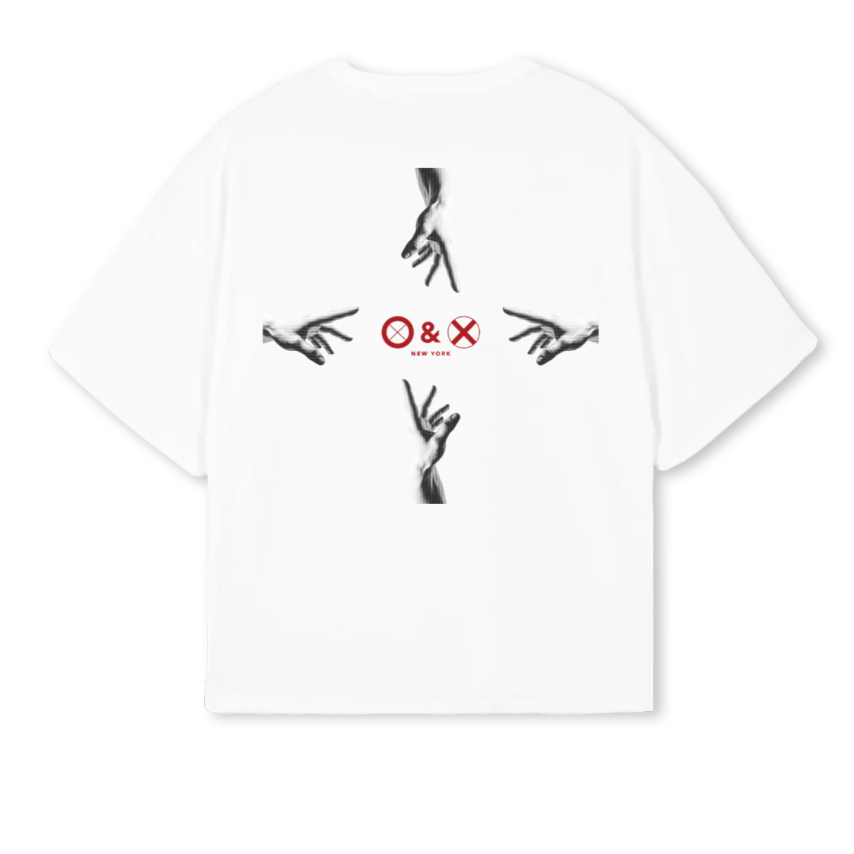 HANDSTEE White Oversized Boxy Tee. - Image 2