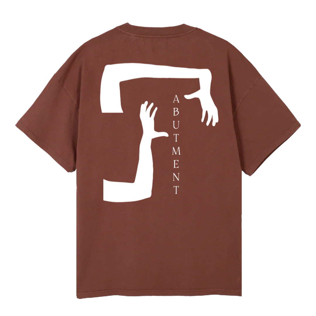 HANDZ Vintage Brown Oversized Tee. - Image 2