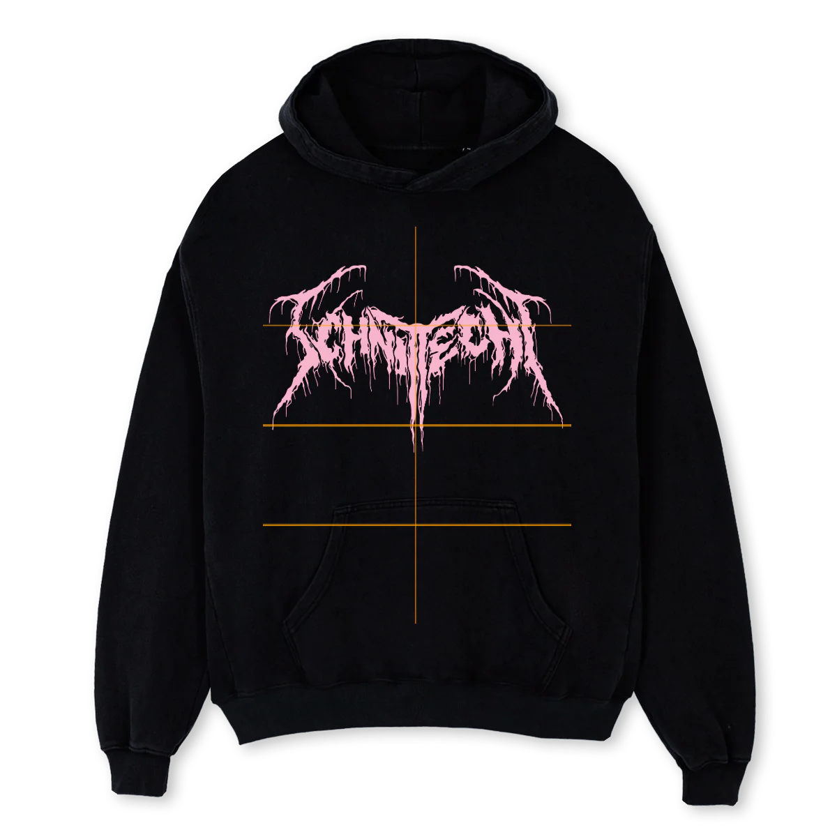 HANNA_1 Black Oversized Hoodie.