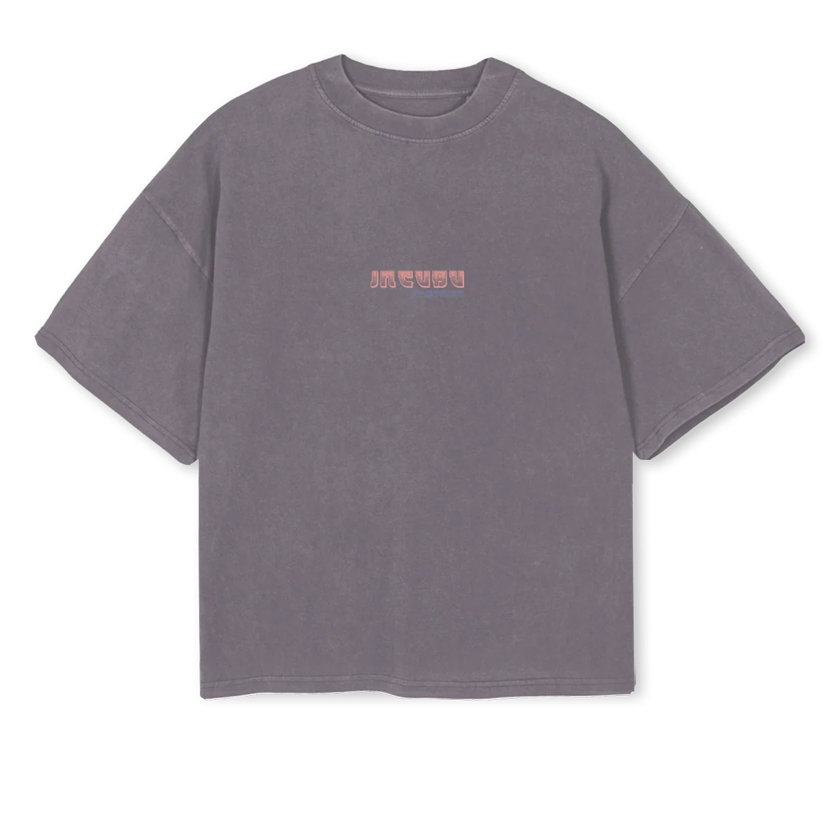 HANNYA Pigment Grey Oversized Boxy Tee.
