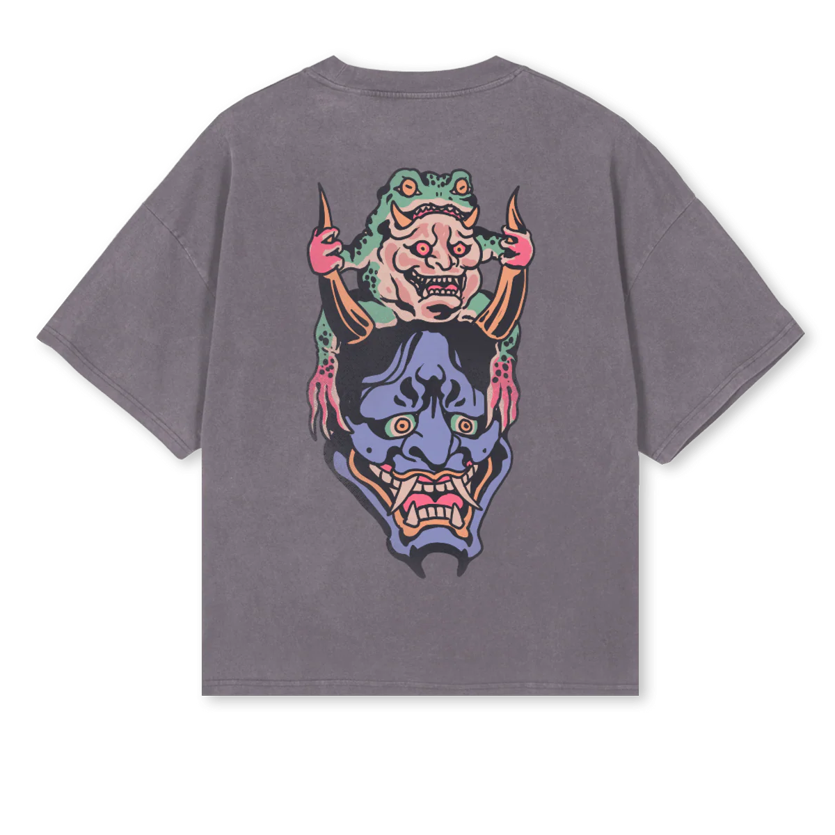 HANNYA Pigment Grey Oversized Boxy Tee. - Image 2