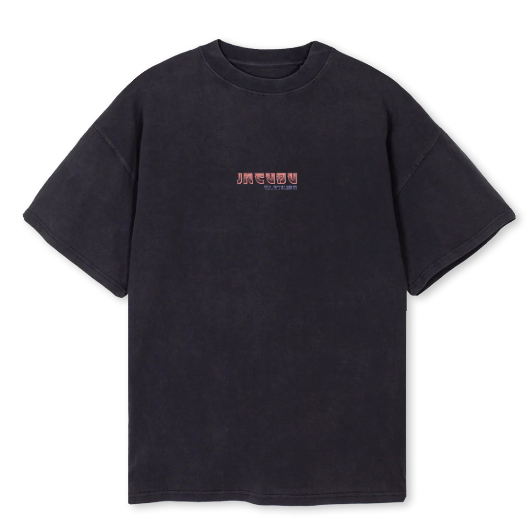 HANNYA Vintage Black Oversized Tee.