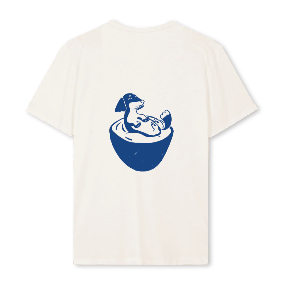 HAPPYLAND BASI Vintage White Regular Tee. - Image 2
