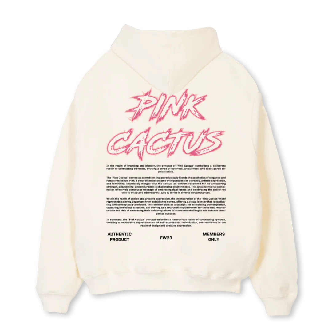 HARIS Cream Oversized Hoodie. - Image 2