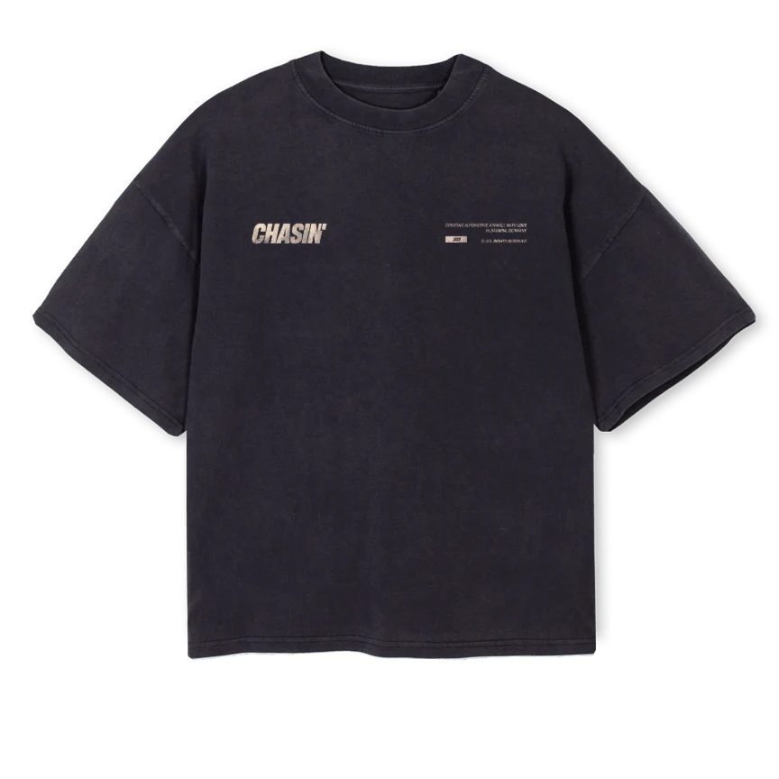 CHASINOVERSIZEDONE_BOXY Vintage Black Oversized Boxy Tee
