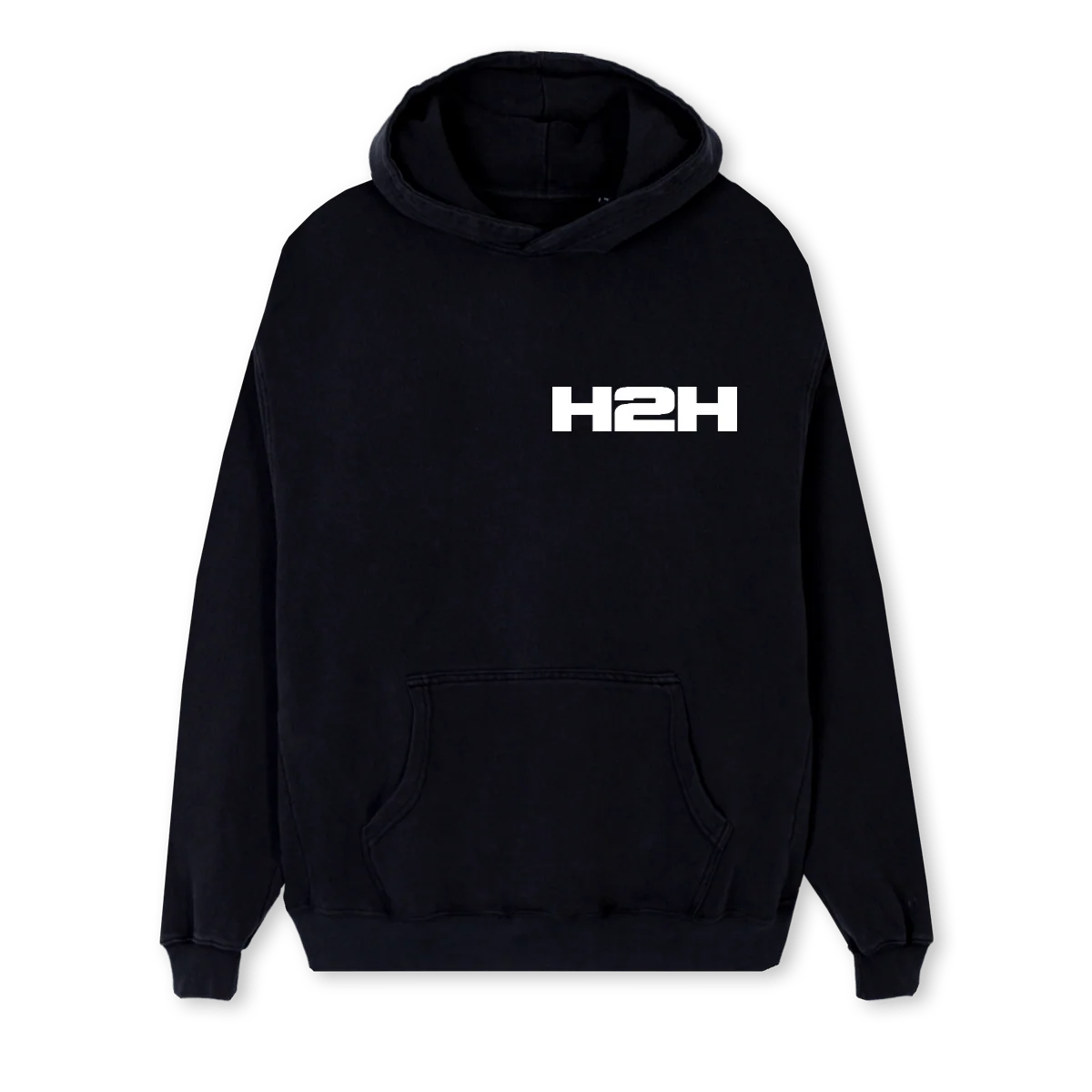HAZDSTOHELTHONE Black Regular Hoodie.