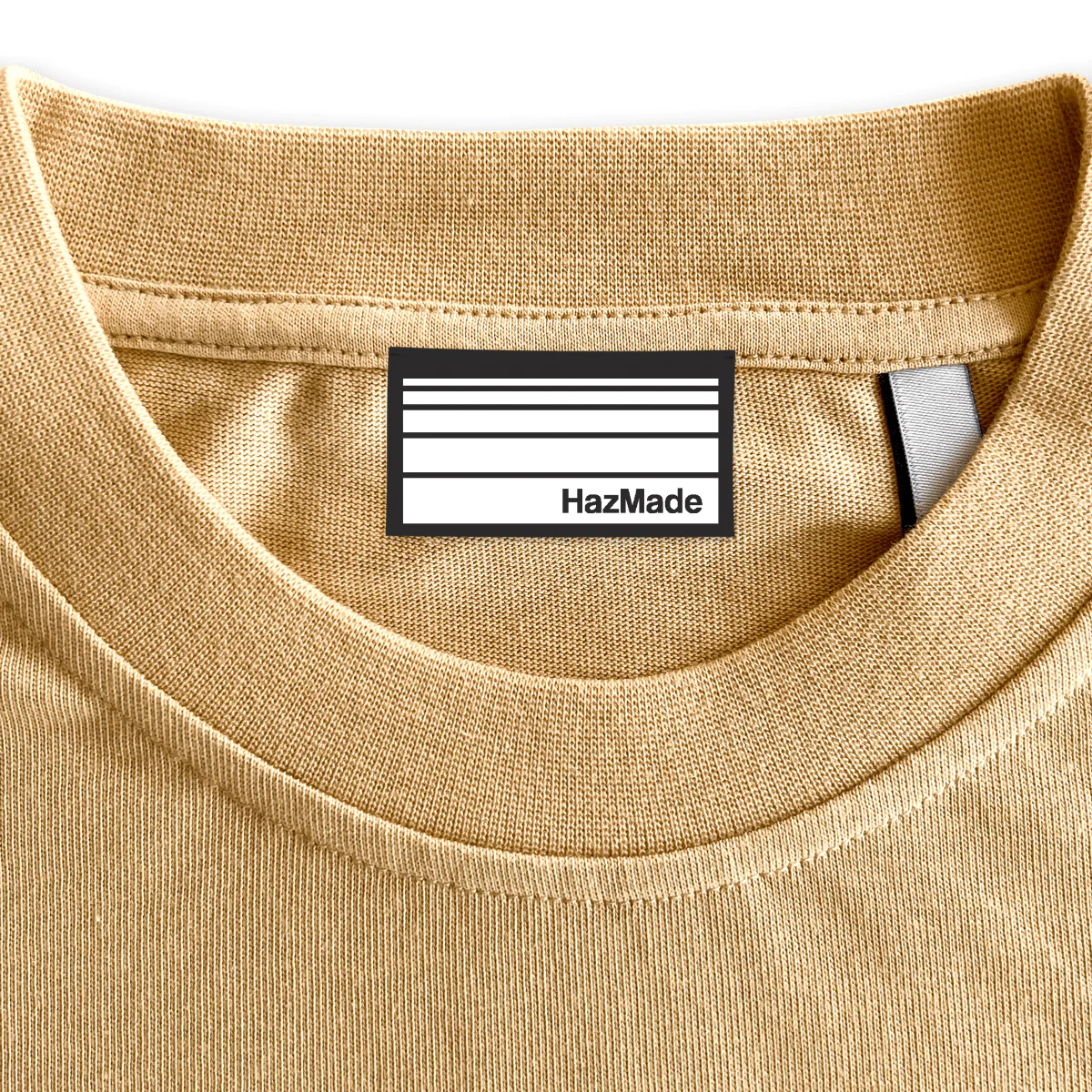HAZMADE Custom Neck Label.