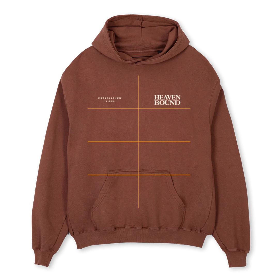 HBBROWNHOODIE Vintage Brown Oversized Hoodie.